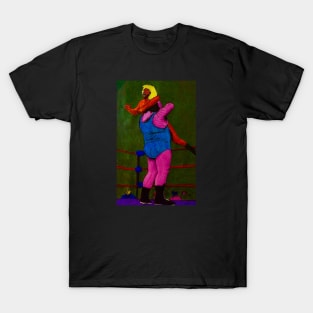 Worzel Gummidge takes a Bear Hug T-Shirt